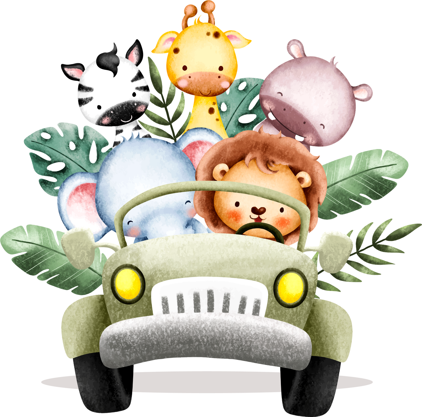 Baby Jeep Safari Wall Decals
