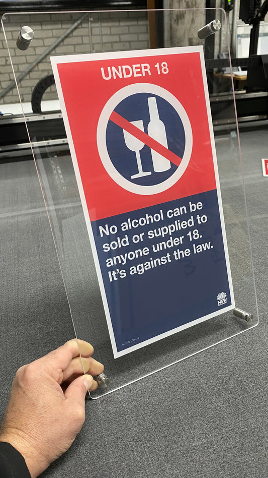Liquor and Gaming Compliance Signage