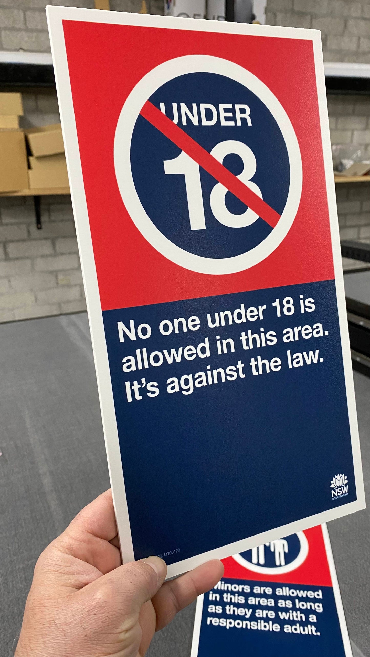 Liquor and Gaming Compliance Signage