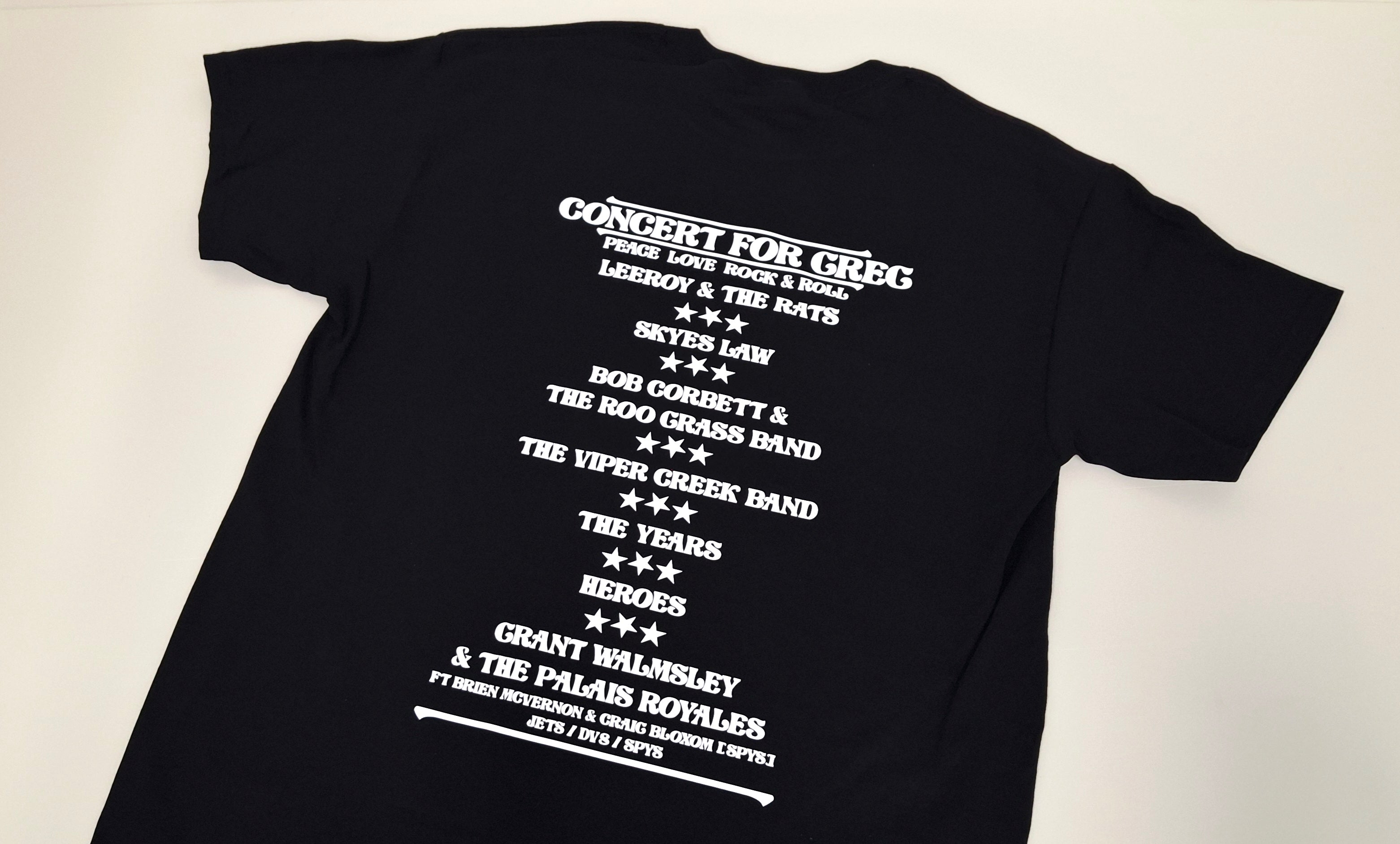 Concert for Greg Bryce : T-shirts