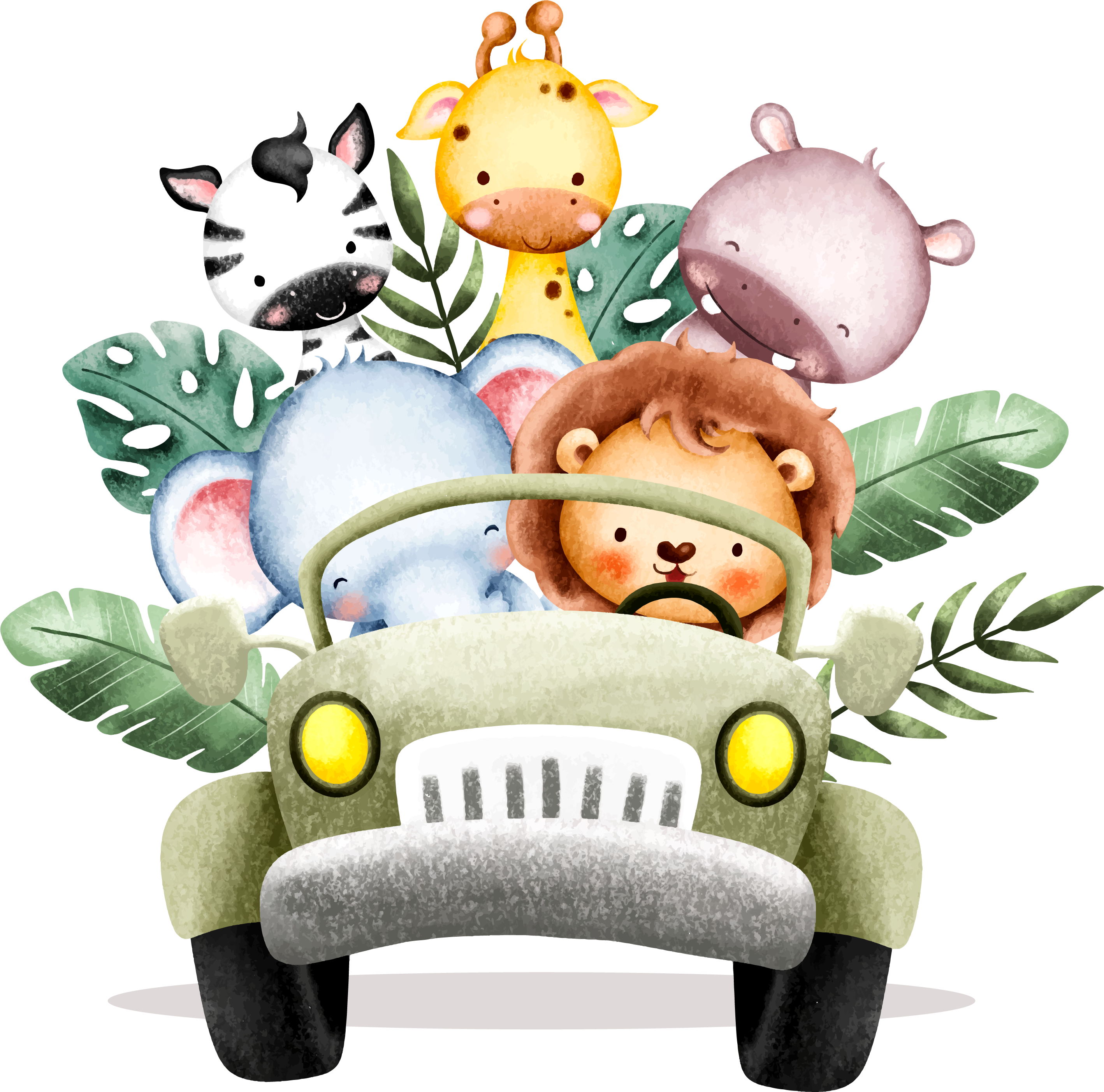 Baby Jeep Safari Wall Decals