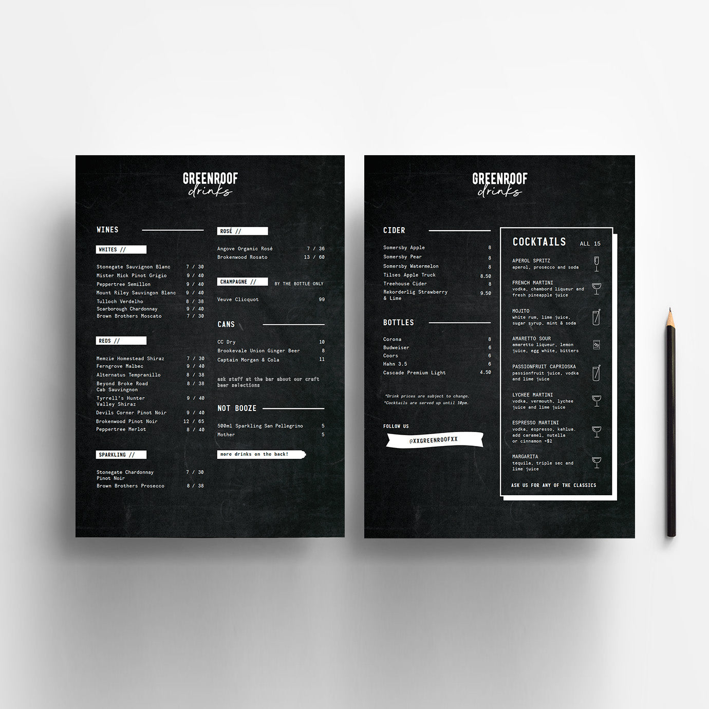 Menu A4