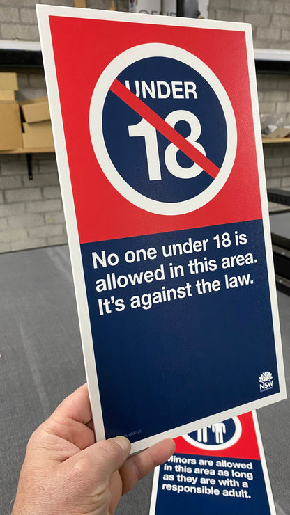 Liquor and Gaming Compliance Signage